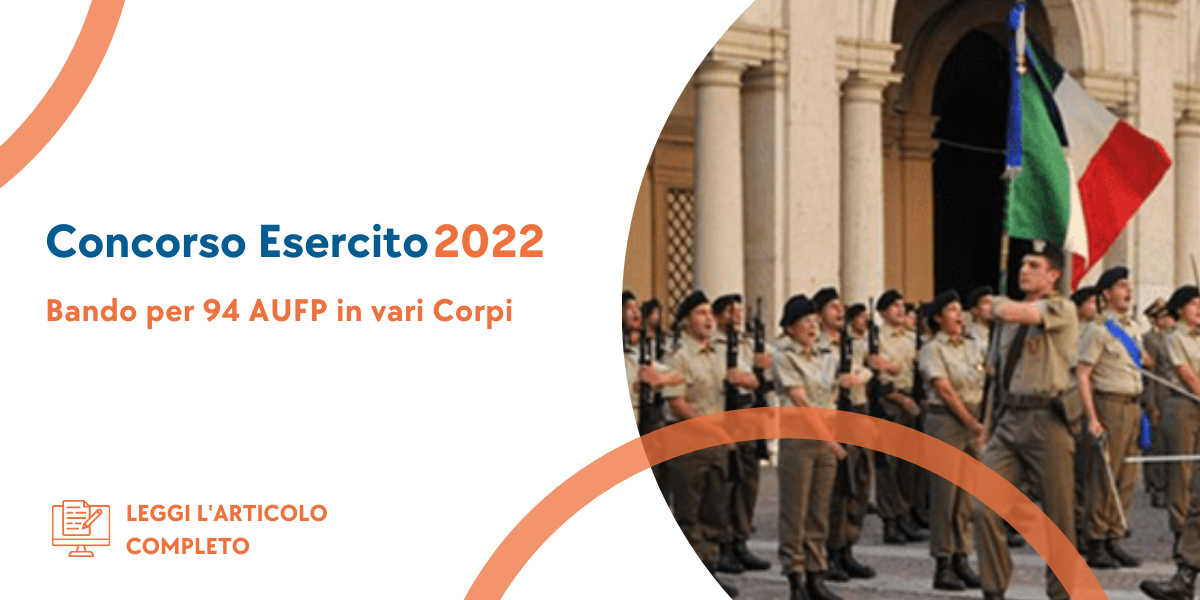 Concorso AUFP Esercito 2022