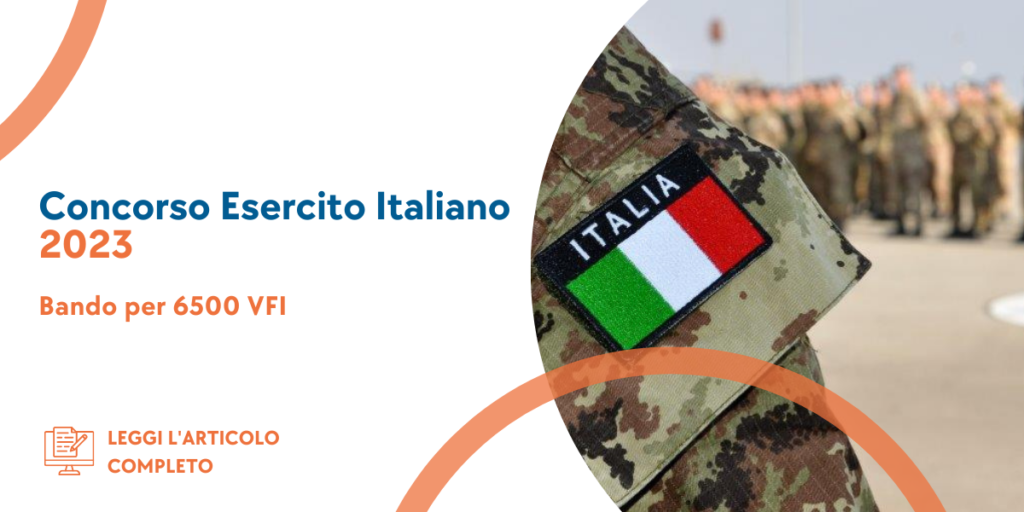 Concorso VFI Esercito 2023 Graduatoria di merito Avviati (3° Blocco)