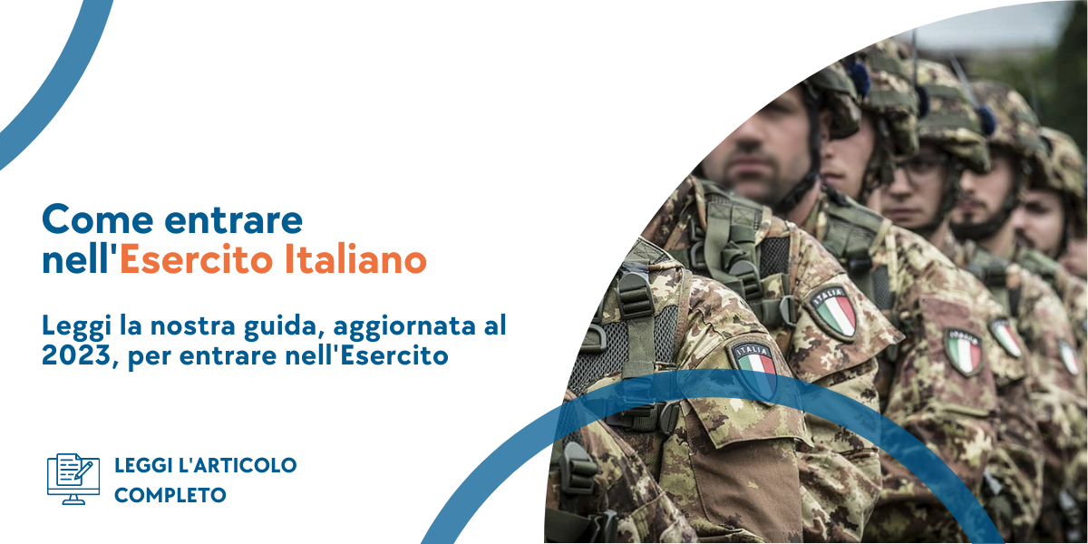 Come entrare nell'Esercito Italiano