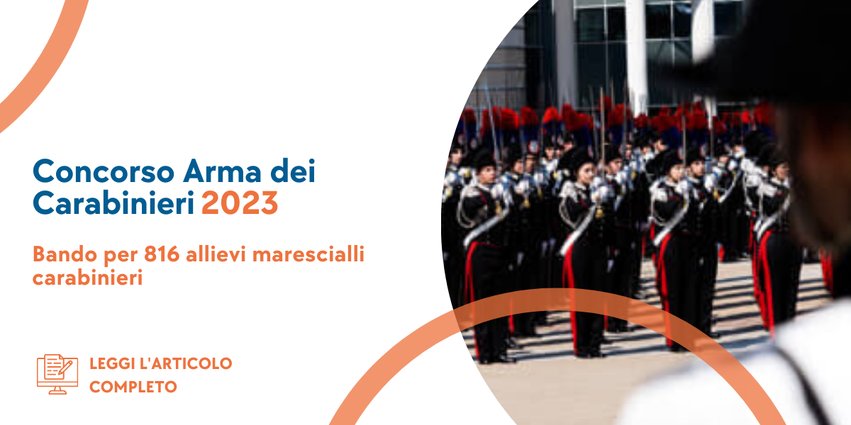 Concorso Allievi Marescialli Carabinieri 2023