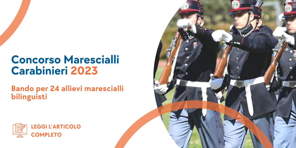 Concorso 24 Allievi Marescialli Carabinieri 2023