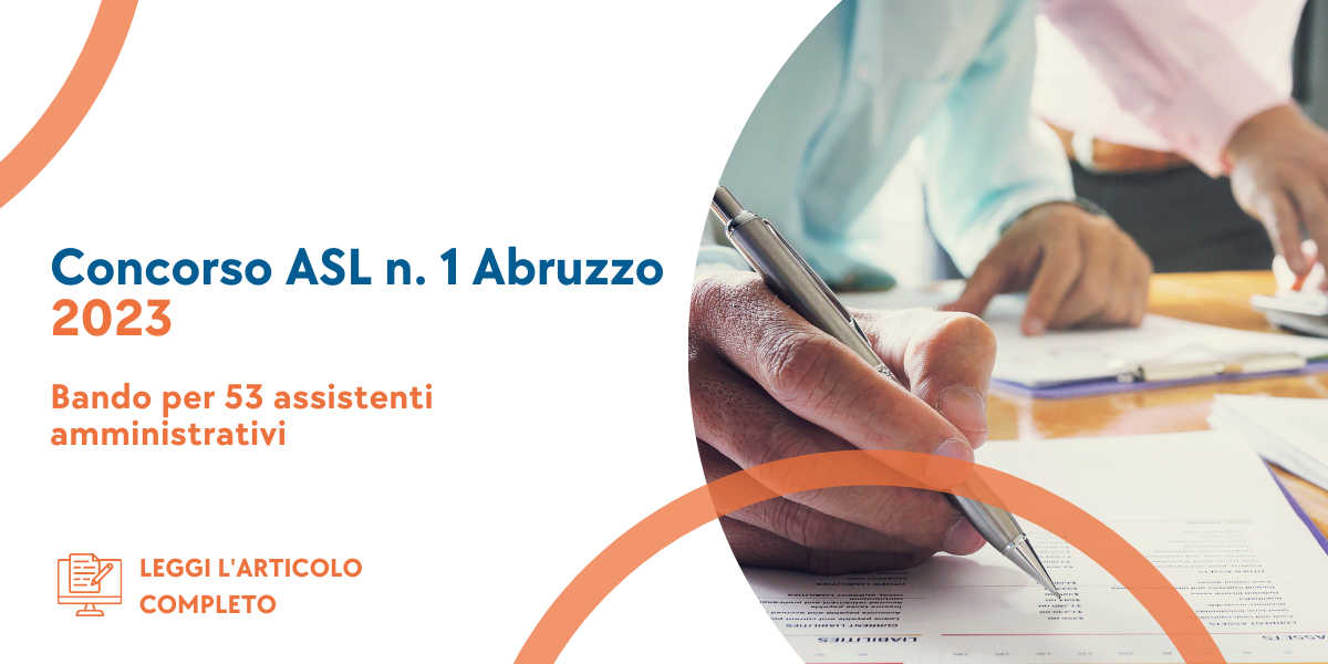 Concorso Assistenti Amministrativi Abruzzo 2023
