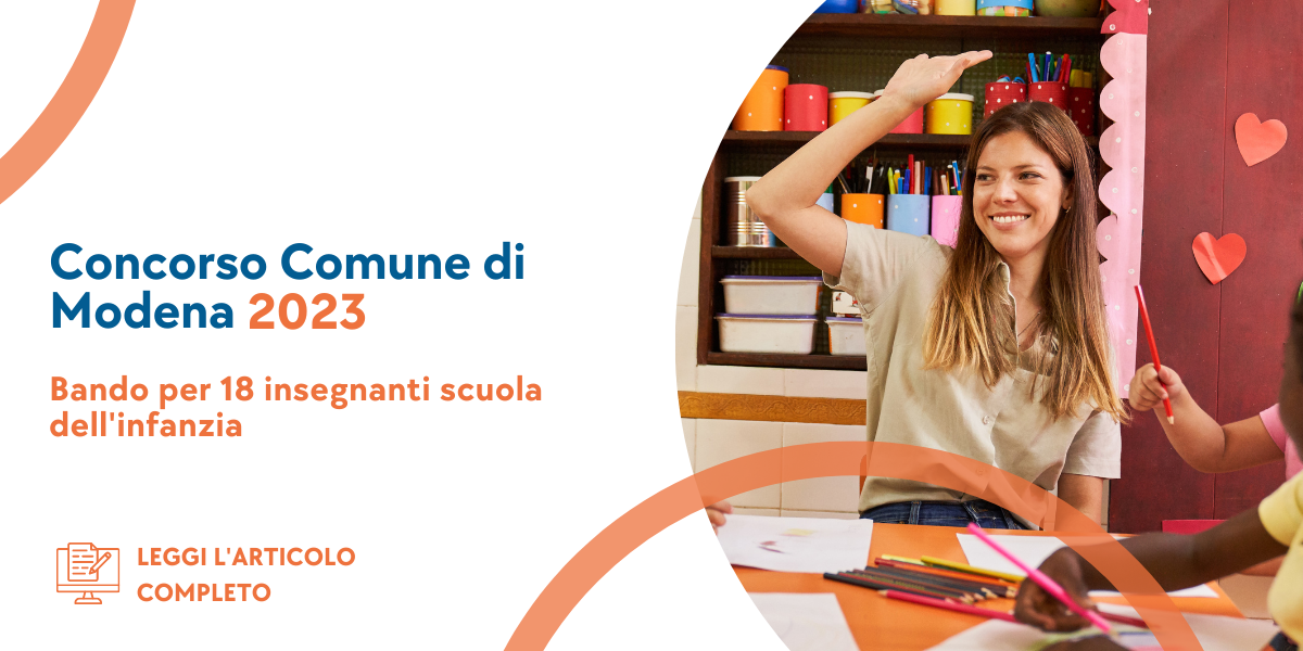 Concorso Insegnanti Scuola Infanzia Modena