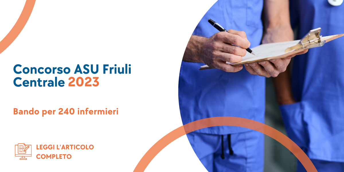Concorso 240 Infermieri Friuli 2023