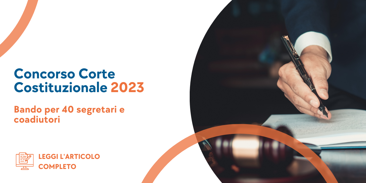 Concorso Corte Costituzionale 2023