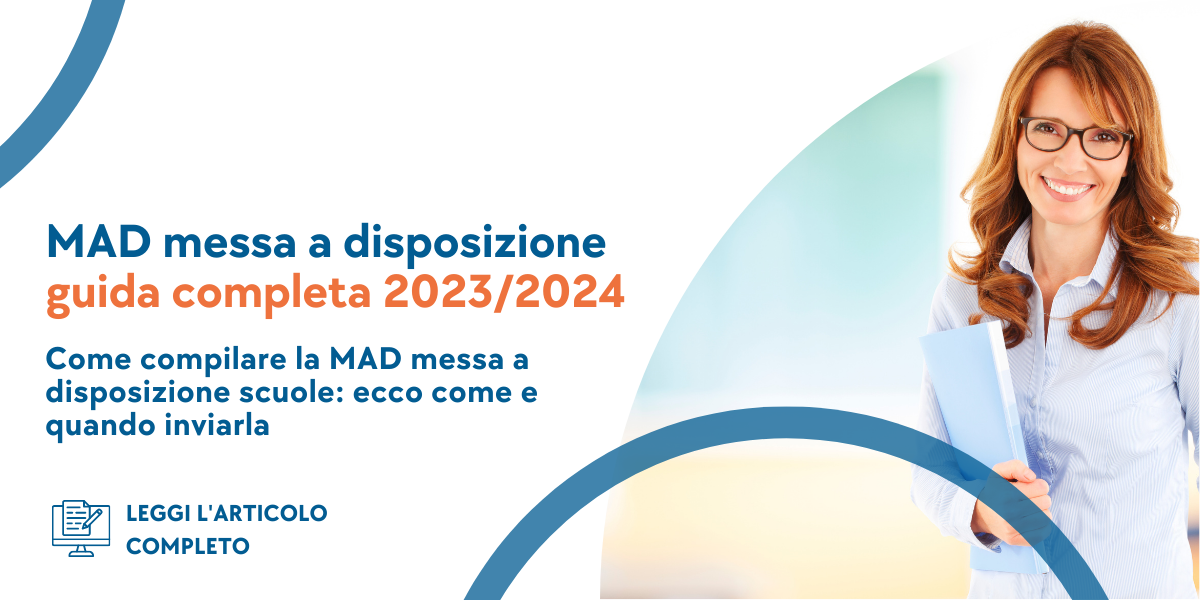 MAD messa a disposizione scuole