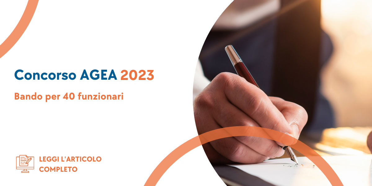 Concorso Funzionari AGEA 2023