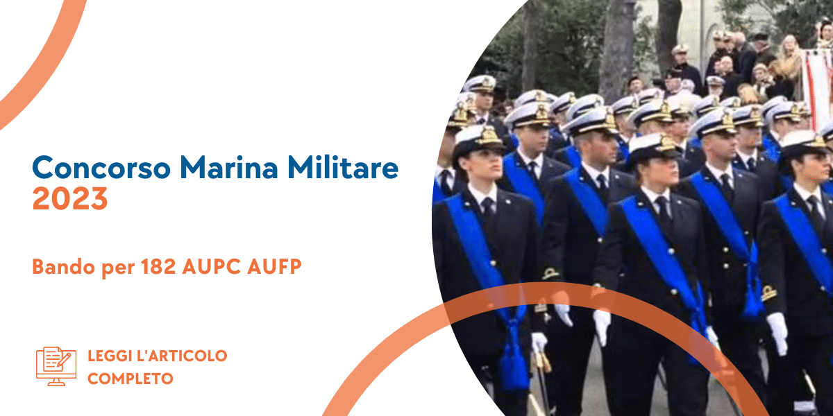 Concorso AUPC AUFP Marina Militare 2023