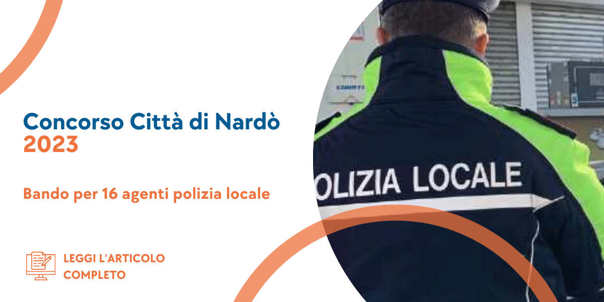 Concorso Polizia Locale Nardò