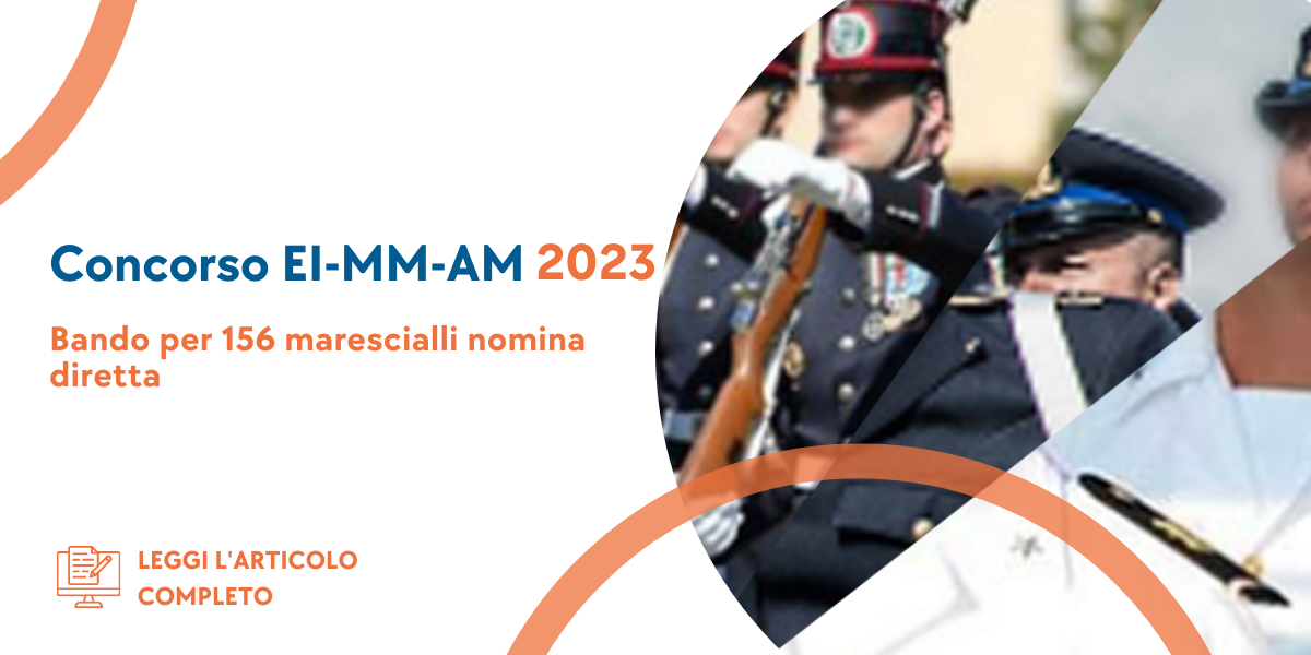 Concorso Marescialli Nomina Diretta (EI-MM-AM) 2023