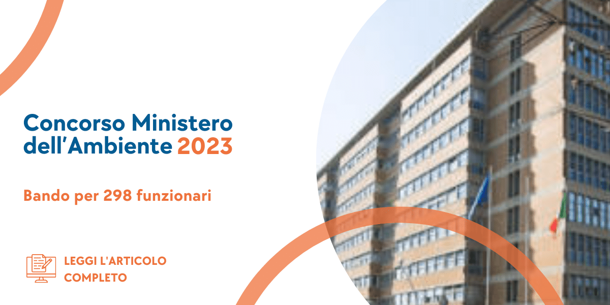 Concorso Funzionari Ministero dell’Ambiente 2023