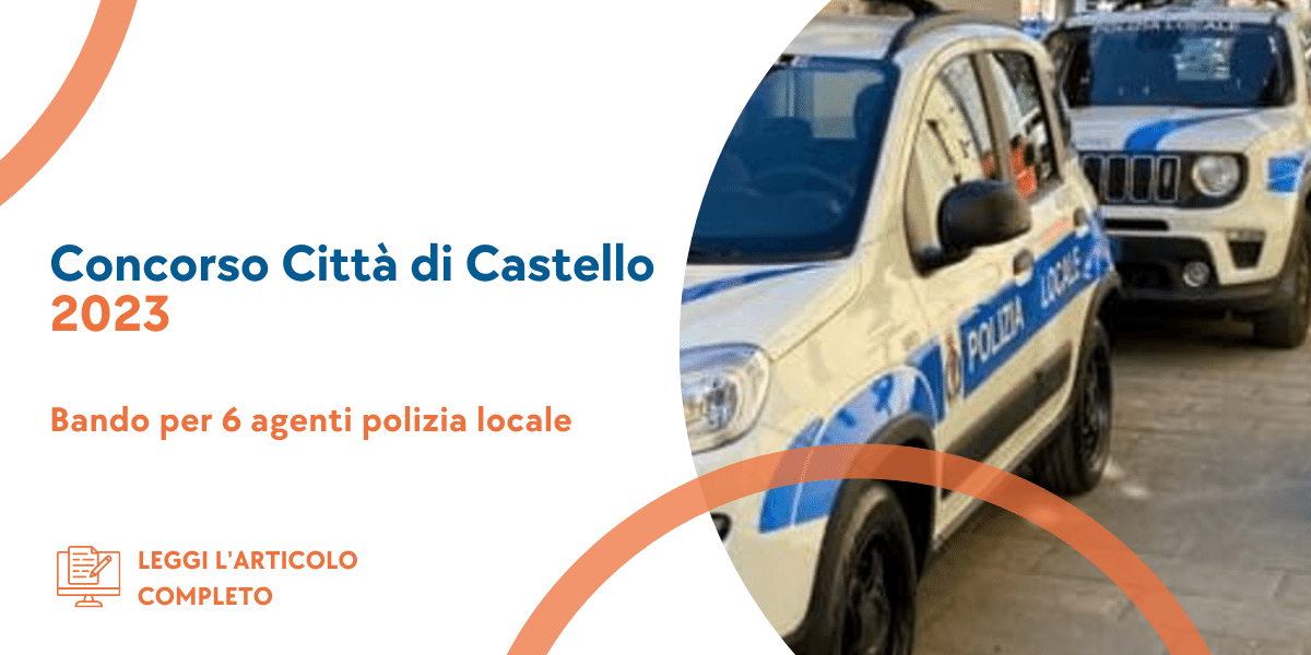 Concorso Agenti Polizia Locale Provincia di Perugia 2023