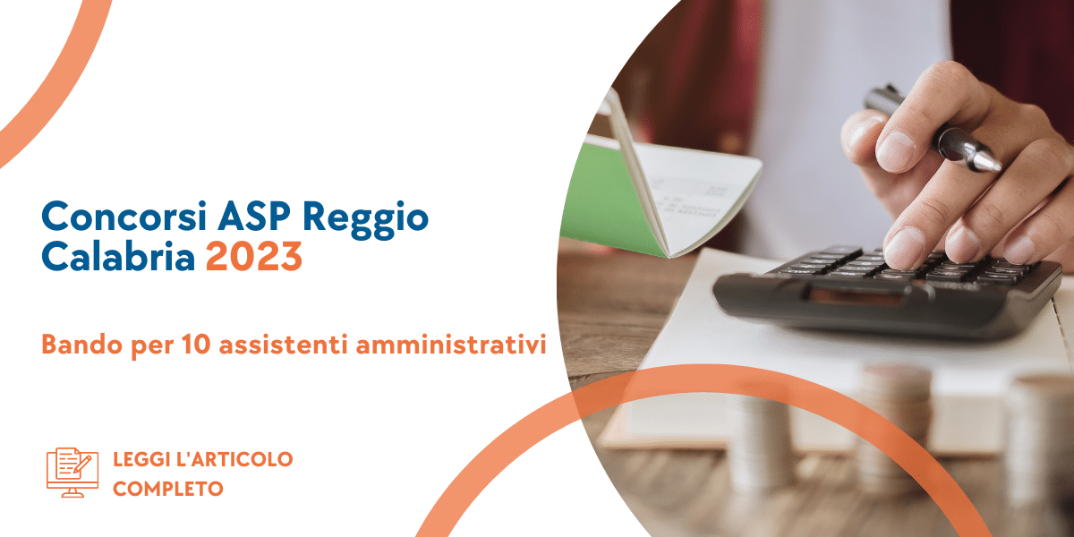 Concorso Assistenti Amministrativi ASP Reggio Calabria 2023