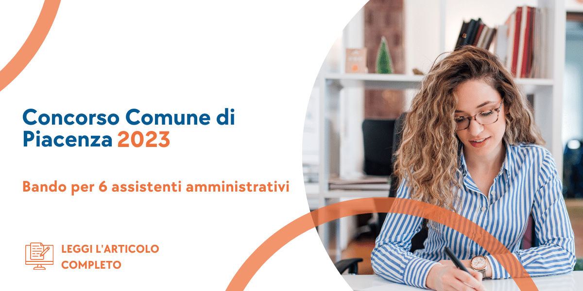 Concorso Assistenti Amministrativi Piacenza 2023