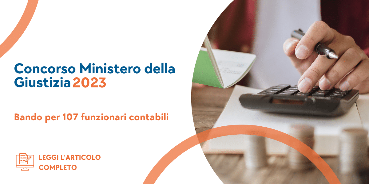 Concorso Contabili Ministero della Giustizia 2023