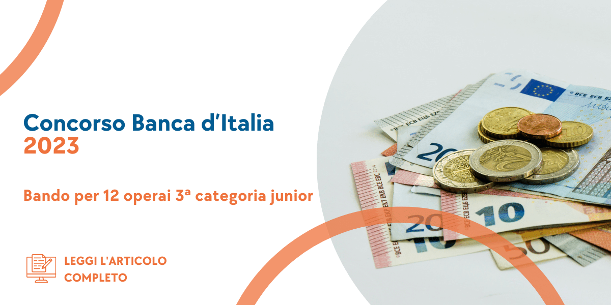 Concorso Operai Banca d’Italia 2023