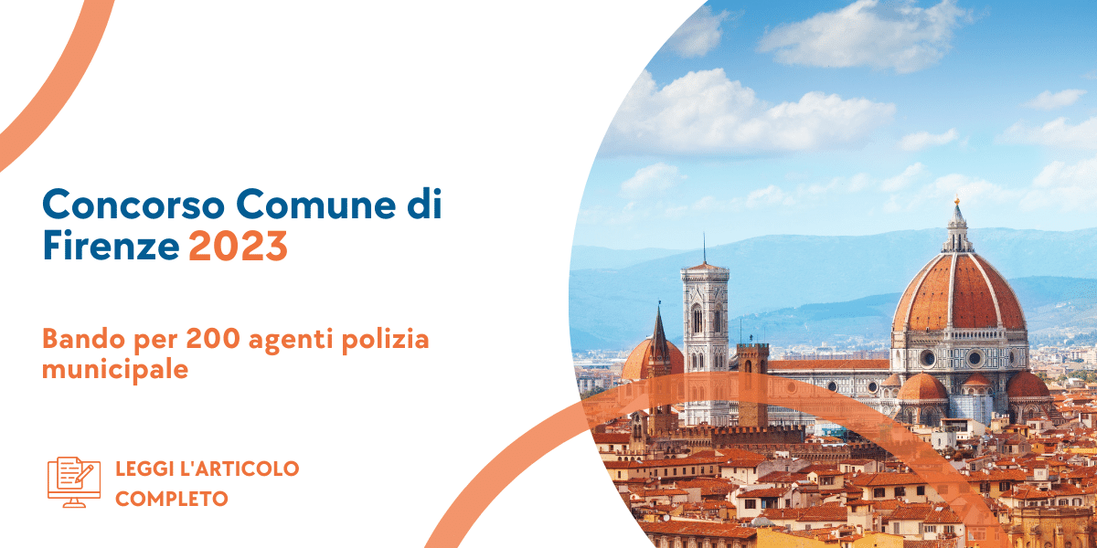 Concorso Agenti Polizia Municipale Firenze 2023