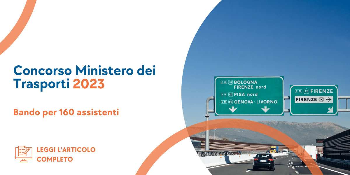 Concorso Assistenti Ministero dei Trasporti 2023