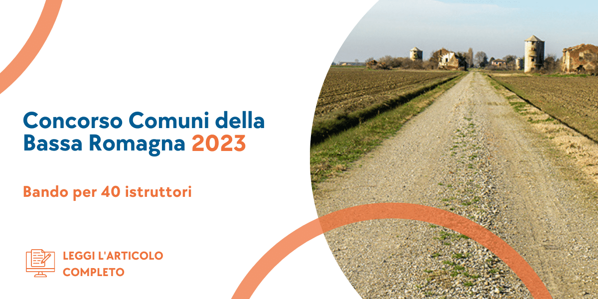 Concorso Istruttori Comuni della Bassa Romagna 2023