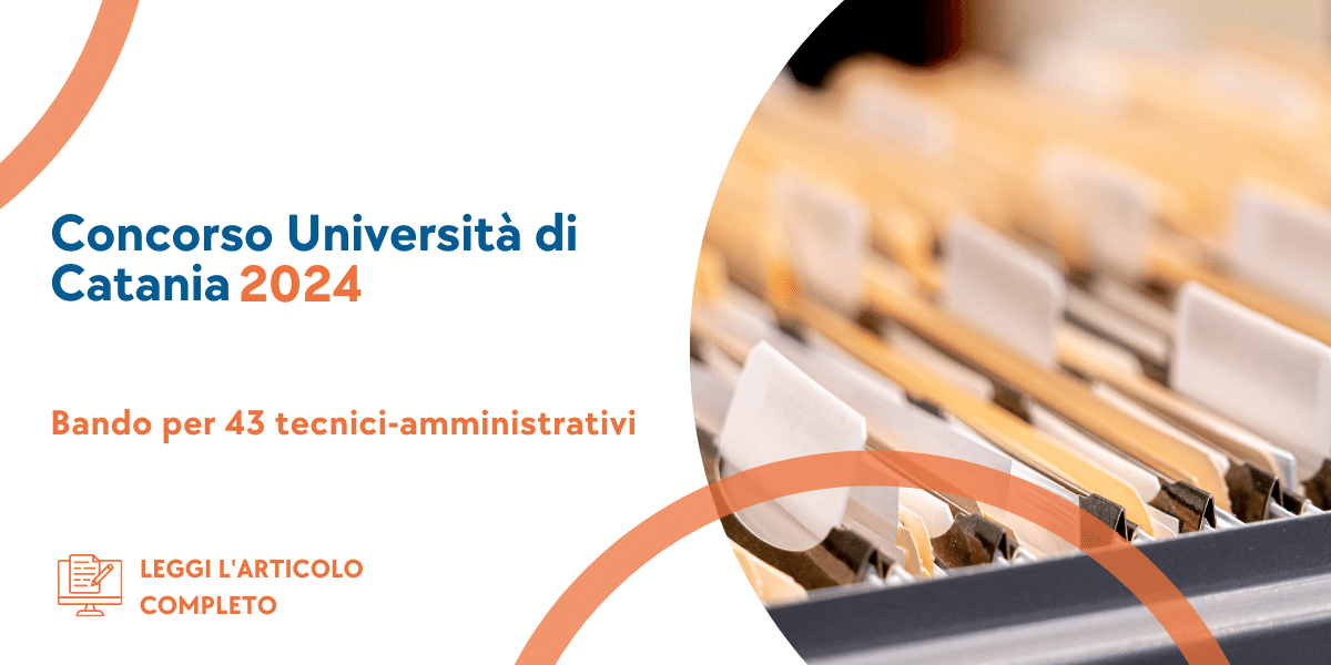 Concorso Tecnici-Amministrativi Università di Catania 2024