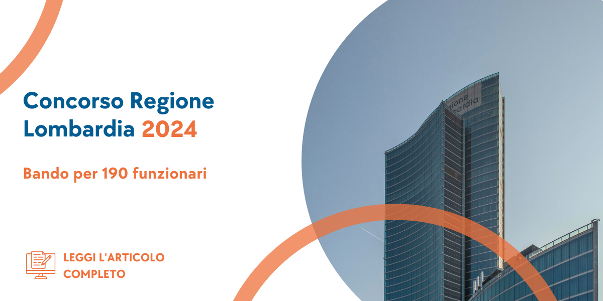 Concorso Funzionari Regione Lombardia 2024