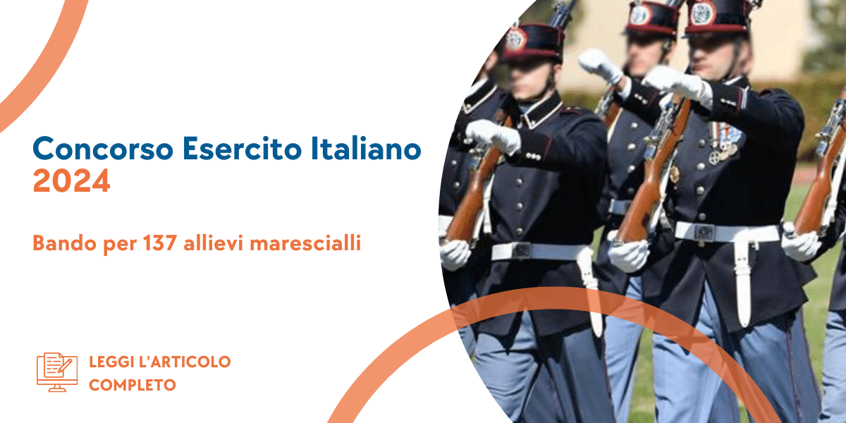 Concorso Allievi Marescialli Esercito 2024