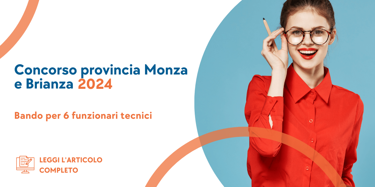 Concorso Funzionari Tecnici Provincia Monza e Brianza 2024