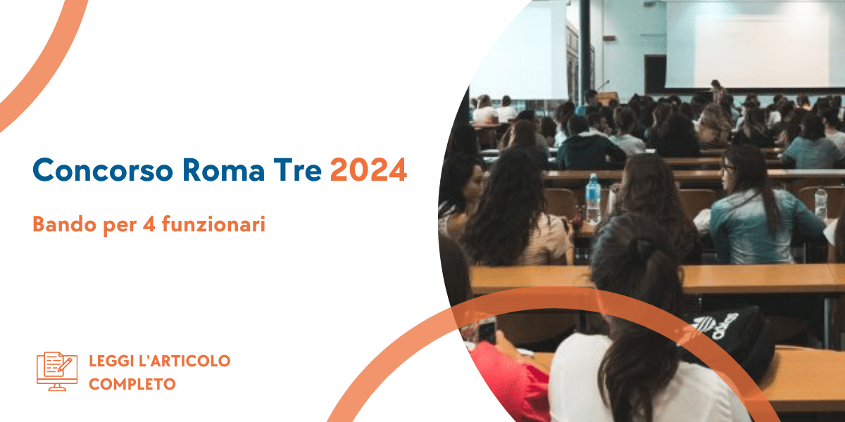 Concorso Funzionari Roma Tre 2024