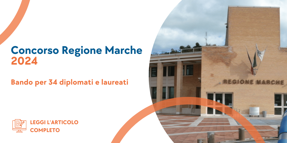 Concorso Regione Marche 2024