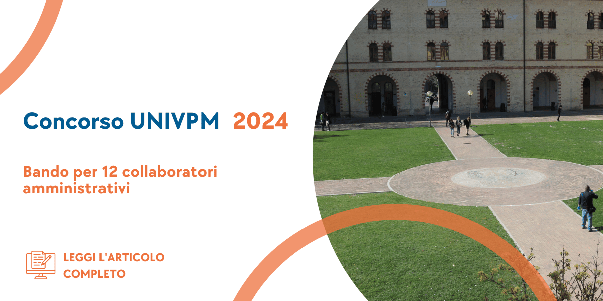 Concorso Collaboratori Amministrativi UNIVPM 2024