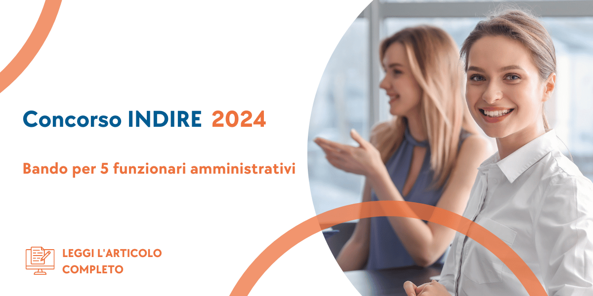 Concorso Funzionari Amministrativi INDIRE 2024