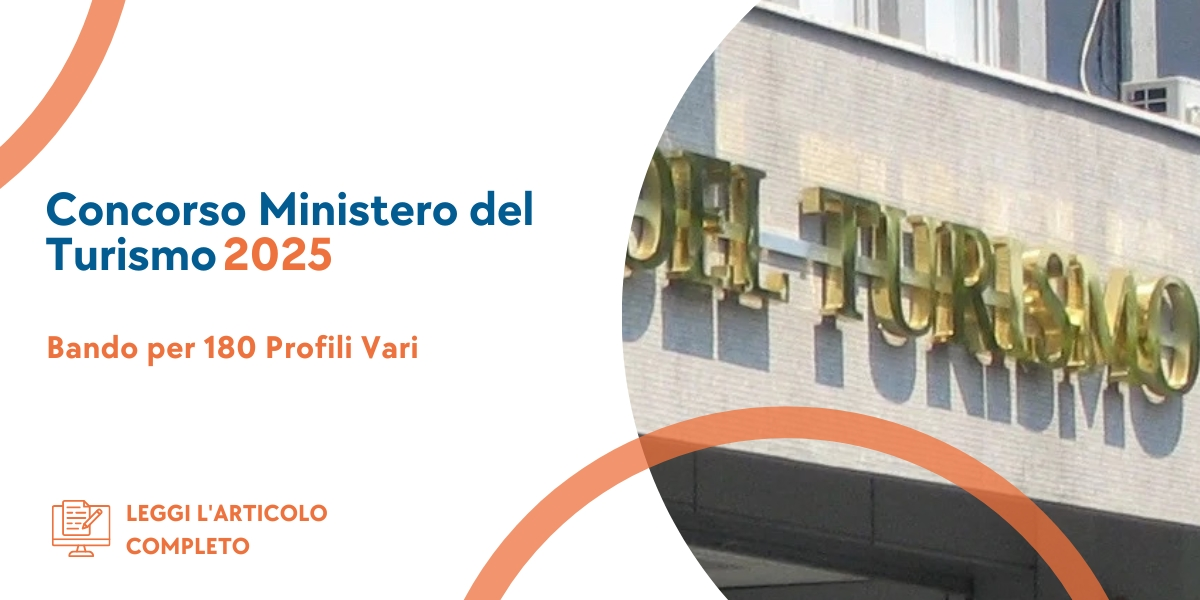 Concorso Ministero del turismo 2025